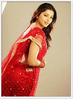 Bhumika Chawla in Red Bridal Saree