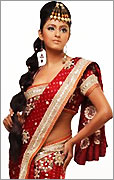 Indian Red Traditional Saree