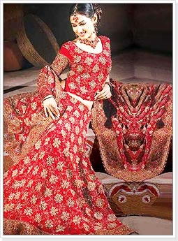 Red Indian Wedding Lehenga